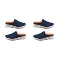 thumbnail image 1 of Sonducket 1 par de toboganes para mujer, niñas, verano, viaje, tacón plano, transpirable, diseño Simple, zapatilla, sandalia, calzado, azul, naranja azul talla 42 2Conjunto, 1 of 6