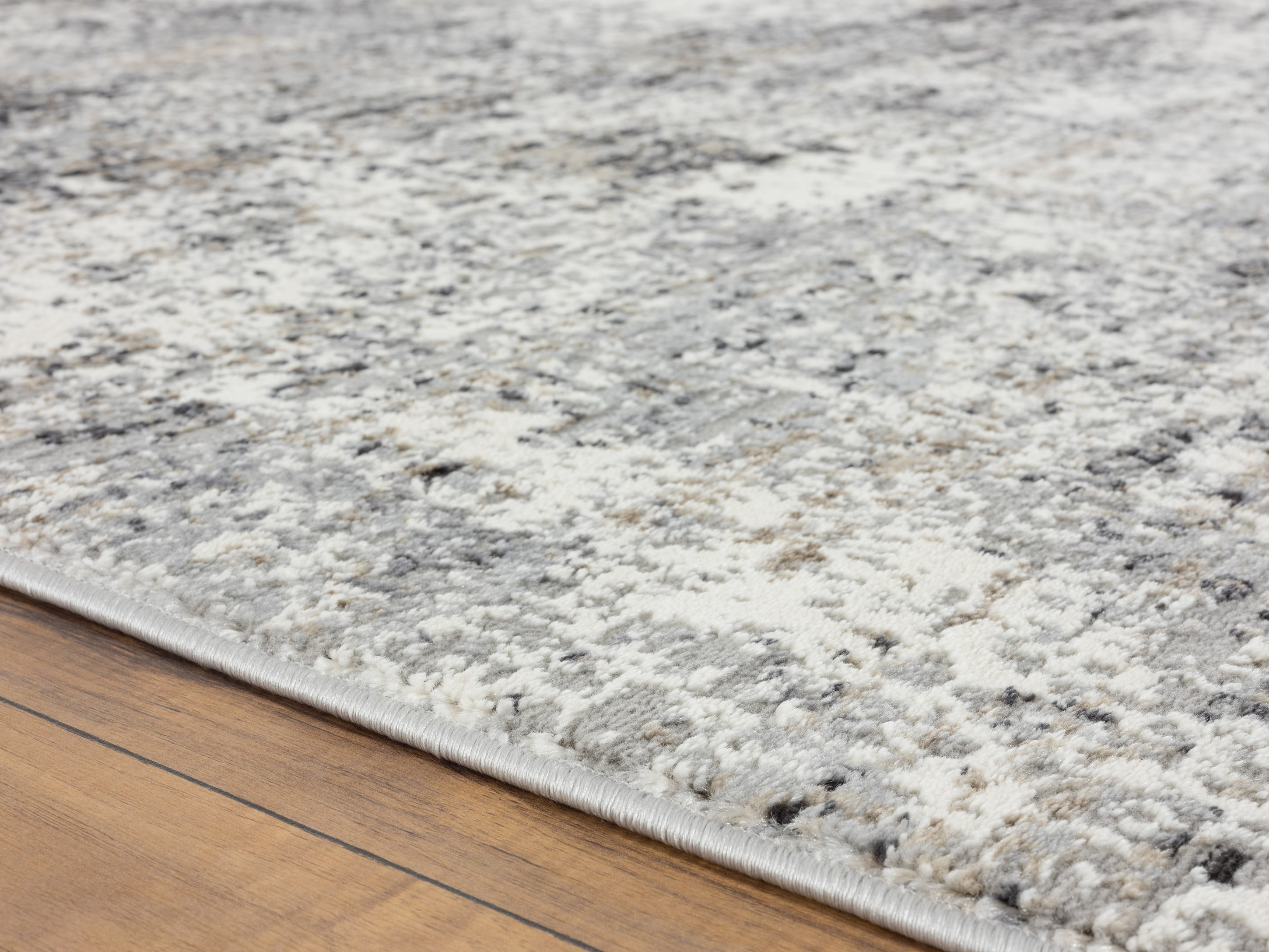 United Weavers Hyperion Enceladus Transitional Abstract Area Rug, Charcoal, 12'6" x 15'