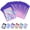 Blue&Pink, variant on 100pcs 4"X 6" Smell Proof Bags Resealable Mylar Bags Foil Pouch Double-Sided Bag Matte Black