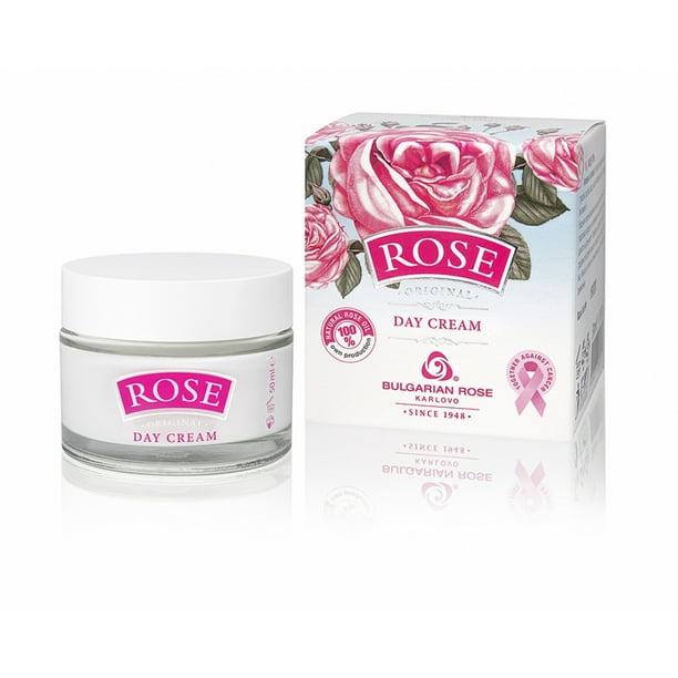 Bulgarian Rose Day Face Cream with Natural Rose Oil - Walmart.com
