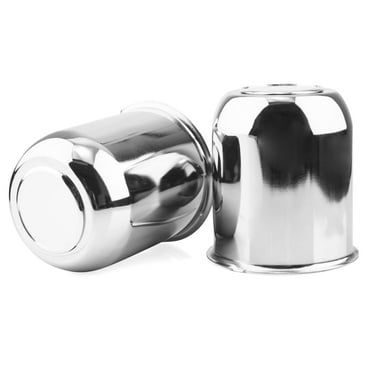 RhinoTuning 95mm/3.74in Push Through Center Caps Chrome for 3.74 B 4.41 H Trailer Camper RVs 2pcs
