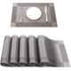 thumbnail image 3 of Manteles Individuales para 6 Sillas, Tapete de Mesa Antideslizante, Resistente al Calor, Fácil de Limpiar, Lavable, Práctico y Decorativo para el Hogar, Restaurante, Hotel etc. (Plateado-6), 3 of 5