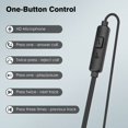 thumbnail image 3 of Auriculares HNEE con cable y micrófono, 5 paquetes para iPhone y Android, 3 of 7