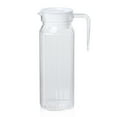 thumbnail image 2 of LShunze Clear Plastic Pitcher with Lid, 1.1L Water Jar with Ribbed Design, BPA-Free Water Pitcher,Tea Pitcher, Fridge Pitcher with Vented Lid for Hot Water Ice Tea Coffee Milk Shatter-Proof, 2 of 8
