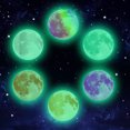 thumbnail image 1 of Gwong Decoración hogareña 40 cm Luminoso Redondo Moon Etiqueta de la pared Bebé Dormitorio Decoración Decoración de la sala de estar Gwong 21037785, 1 of 7
