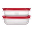 thumbnail image 1 of Rubbermaid 3.57-Cup EasyStore Rectangle Food Storage Containers with Lids, 2 Pack, 1 of 8