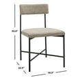 thumbnail image 6 of SAFAVIEH Archer Dining Chairs, Light Grey/Black, Set of 2 (19.3 in. W x 22.5 in. D x 35 in. H), 6 of 7