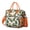 Orange-25, variant on Large Insulated Tote Bag with Abstract Geometric Design - Leakproof Cooler Bag for Office & Outdoor, Waterproof Thermal Lunch Tote with Multi-Pocket