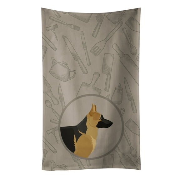 German Shepherd In the Kitchen Kitchen Towel