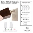 thumbnail image 5 of LAVANE 6 Inch / 15 cm Wooden Furniture Legs Set of 4 Mid-Century Modern Solid Wood Round Black Replacement Feet with Pre-Drilled 5/16" Bolt & Mounting Plate for DIY Cabinet Sofa Couch Ottoman, 5 of 7