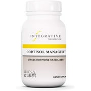 Angle View: Cortisol Manager Integrative Therapeutics Sleep, Stress, and Cortisol Support Supplement, Vegan, 90 Tablets