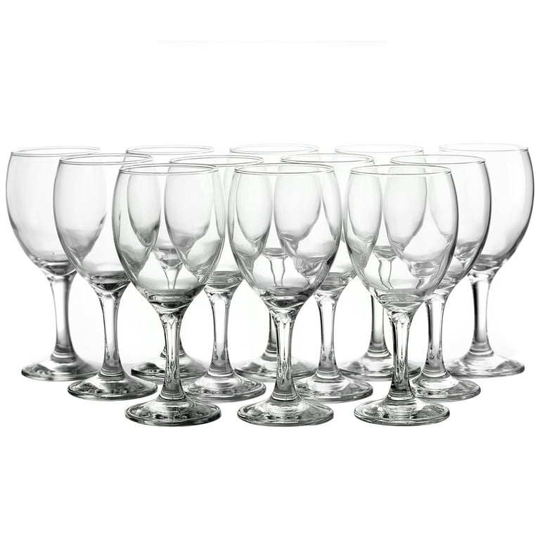 Bohemian Crystal Glass Set of 7 Champagne Flute Wine Glasses 12 oz Hand Cut