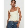 thumbnail image 3 of Women Lace Babydoll Tank Top Cap Sleeve See Throught Y2k Summer Going Out Crop Tops  L, 3 of 7