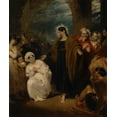 thumbnail image 2 of Harlow, George Henry 15x17 White Modern Wood Framed Museum Art Print Titled - The Virtue of Faith, 2 of 4