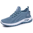thumbnail image 2 of RotHome Women’s Walking Shoes Lightweight Breathable Running Shoes Non Slip Athletic Fashion Sneakers Mesh Workout Casual Sports Shoes for Women Blue, 2 of 6