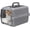 Grey, variant on RIZZARI Pets Small Hard-Sided Dog Carrier:Portable Pet Travel Crate for Small Dogs & Cats - Ventilated Plastic Pet Carrier with Metal Door and Top Handle (Pink, Small)