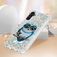 thumbnail image 4 of Slim Fit Phone Case for Samsung Galaxy A14,Crystal Bling Quicksand Effect TPU Bumper Case with Four Corners Anti-Drop Protection Cover for Samsung Galaxy A14 5G/4G,YBDT Owl, 4 of 12