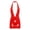 Red, variant on Woman's Wet Look Patent Leather Bodycon Mini Dress Plunging Backless Evening Party Cocktail Dresses Red 3XL