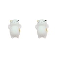 thumbnail image 1 of ZLight Mini Lingettes Douces Mignonnes pour Chat Balle Anti-Stress à Presser Qui Remonte Jouets Amusants Design de Chats Blancs Jouets de Pression Intéressants un Cadeau Sanhuacat 1pcs 2Ensemble, 1 of 6