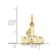 thumbnail image 5 of 14k Yellow Gold Flat Back Polished Finish Script #1 DAD Pendant, 5 of 5