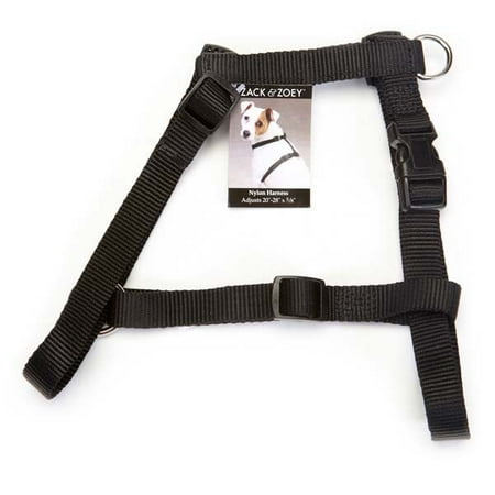 Zack & Zoey Nylon Harness 14-20in Blk