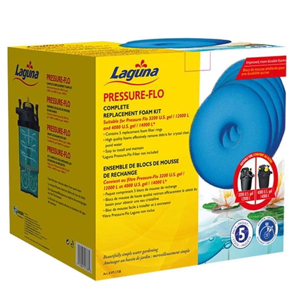 Laguna Replacement Foam Kit for Pressure Flo 3200 & 4000 - Pack of 5