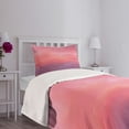 thumbnail image 5 of Ambesonne Coral Quilted Bedspread Set 2 Pcs, Vanilla Sky, Twin Size, Pale Pink Coral Lilac, 5 of 6