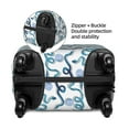 thumbnail image 4 of Xecao Hand Drawn Snake print Elastic Luggage Cover, with double-sided print , is perfect for travel, business, and daily use, 4 of 9