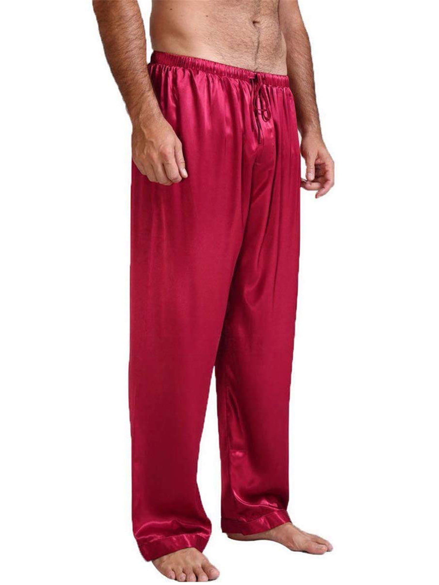 Mens Lounge Pants Pyjama Pjs Joggers Style Bottom Fleece Cotton Rich Plain Soft Warm Nightwear S M L XL Black Navy 