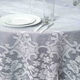 thumbnail image 3 of Balsa Circle 70" White Round Tablecloth Floral Lace Table Linens Dining Decorations, 3 of 5