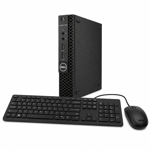 Pre-Owned Dell Optiplex 3040 Micro PC, Intel Core i3-6100T, 8GB RAM, 256GB SSD, Windows 11, Wired Keyboard & Mouse