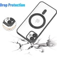 thumbnail image 6 of Magnetic for iPhone 11 Case,Electroplated Clear Slim iPhone 11 (6.1 inches) Phone Case with Camera Protection,Shockproof iPhone 11 (6.1 inches) Case Compatible with MagSafe, Black Edge, 6 of 13
