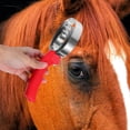 thumbnail image 4 of BESTYASH 2 Pcs Peigne à Curry Double Face en Acier Inoxydable pour Toilettage de Chevaux, Vaches et Chiens avec Poignée Douce, 4 of 6
