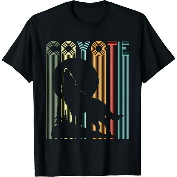 Vintage Coyote T-shirt Retro Coyote Shirt Women Men Kids
