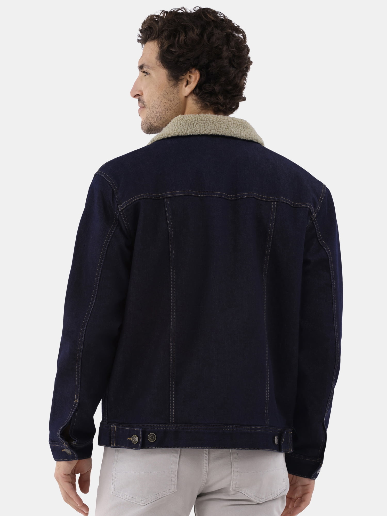 George Men's & Big Men's Fleece Lined Trucker Jacket, Sizes S-3XL