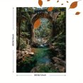 thumbnail image 3 of Nine Arches Bridge Sri Lanka Window View Canvas Print, Modern Window Style Scenic Art Ready To Hang, 3 of 8