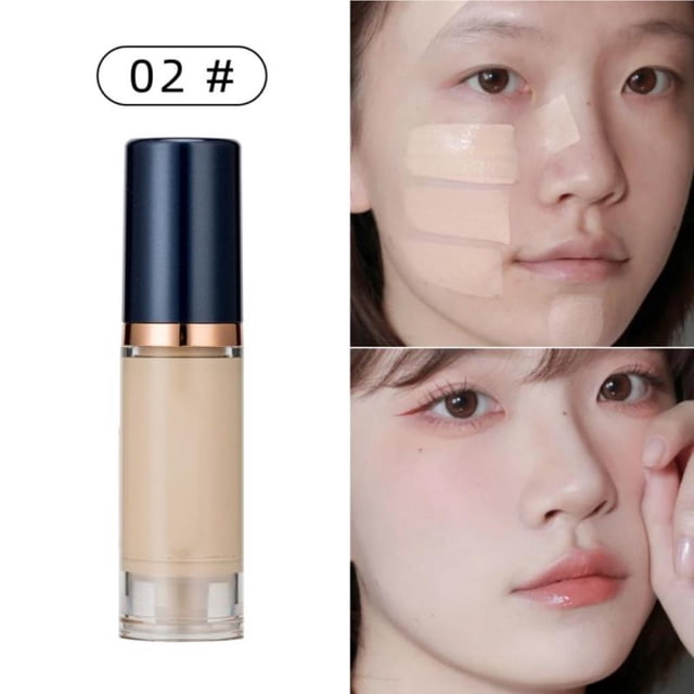 pitrice 6ML 6 Colors Full Coverage Foundation Liquid Long-lasting Whitening and Concealer Primer Cream