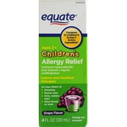 Equate Children's Allergy Syrup Grape