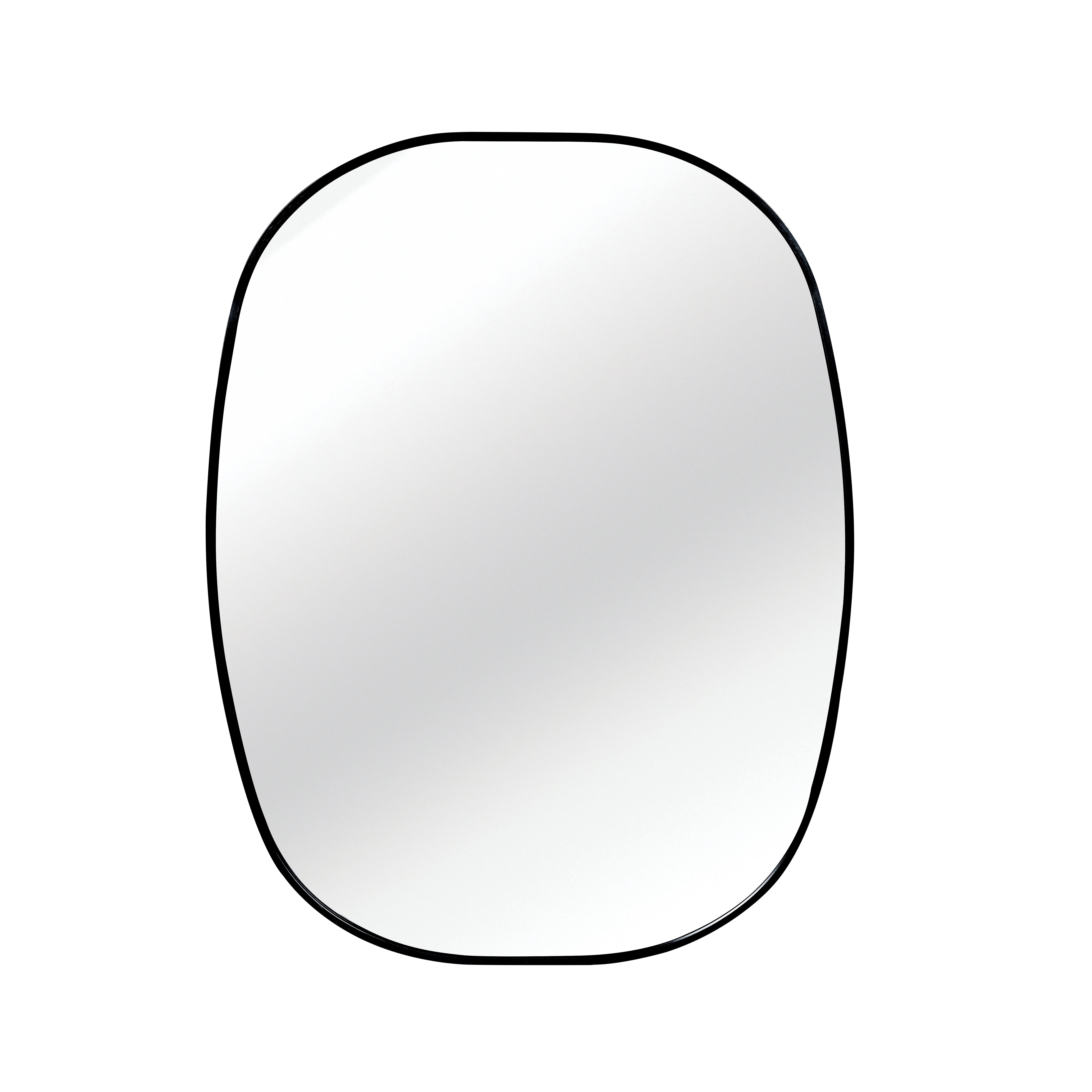 24x32-Inch Oval Bathroom Mirror with Black Metal Frame, Modern Vanity Mirror and Wall Mounted Dressing Mirror for Bathroom, Black