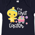 thumbnail image 4 of Inktastic My 1st Easter with Baby Chick and Eggs in Wagon Boys or Girls Baby Bodysuit, 4 of 5