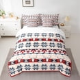thumbnail image 2 of Feelyou Tribal Boho Aztec Comforter Set 7pcs, Rustic Sheep Skull Queen Bedding Sets, 2 of 8