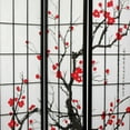 thumbnail image 3 of Oriental Furniture 6 Ft Tall Flower Blossom Room Divider, Black, 4 panel, 3 of 3