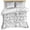 Gray, variant on 3 Piece Brown Flowers Duvet Cover Set Twin Size, Microfiber Comforter/Quilt Cover with Corner Ties and 2 Pillowcases, Vintage Farmhouse Floral Leaves Vines All Season Soft Bedding with Zipper Closure