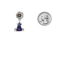 thumbnail image 3 of Delight Jewelry Resin Purple Hippopotamus Honey - Two-tone Daisy Flower Post Earrings, 3 of 4