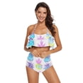 thumbnail image 2 of Ckdifva Pineapples Womens High Waisted Bikini Set Two Piece Swimsuit Bathing Suits, 2 of 5