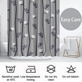 thumbnail image 6 of Extra Long Shower Curtain 84 inch Length, Modern Minimalist Shower Curtain Set for Bathroom, Water Resistant Polyester Fabric Machine Washable, 6 of 6