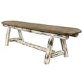 thumbnail image 3 of Montana Woodworks MWPSB6BUCK Montana Plank Style Bench, 6 ft. with Buckskin Upholstery, 3 of 4