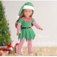 thumbnail image 3 of Sweet Dolly Ropa para muñecas navideñas de 18 pulgadas, disfraz de elfo navideño de 18 pulgadas, trajes de ayudante de Papá Noel para muñecas de 18 pulgadas (muñecas no incluidas), 3 of 5