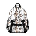 thumbnail image 3 of Chihuahua and Footprints Backpack for School,Cute School Bag,Schoolbag with Adjustable Shoulder Straps & Padded Back,15.25"x11.5"x5.25", 3 of 6