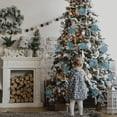 thumbnail image 4 of Navidad Copos de nieve Árbol de Navidad Colgando Inicio Inicio Glitter Artesanías Colgantes Decoración Regalo de vacaciones Niños Azules Azules seitruly HA009993-04B, 4 of 6